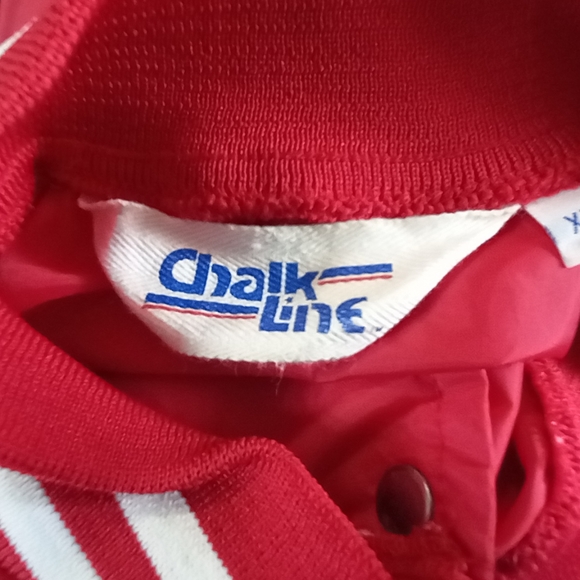 80s Indiana Hoosiers Vintage ChalkLine Windbreaker Mens Xl - Picture 6 of 8